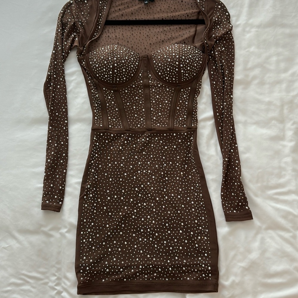 Silver Sparkly embellished dress